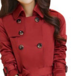 Schlanker Trenchcoat mit Doppelter Knopfreihe