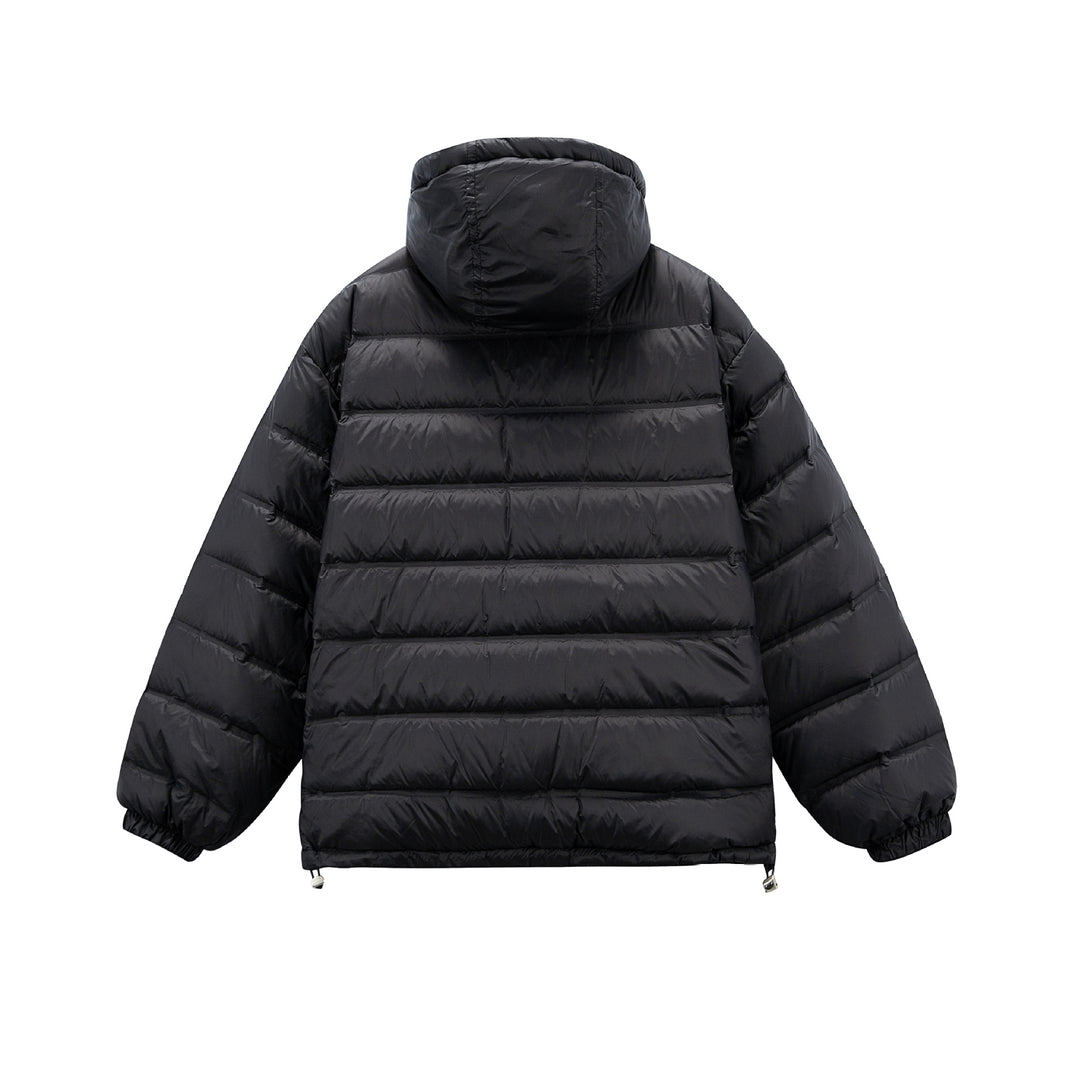 Herren Boxy-Pufferjacke mit hoher Stehkapuze, doppeltem Frontreißverschluss und Tunnelzug Shop Nory