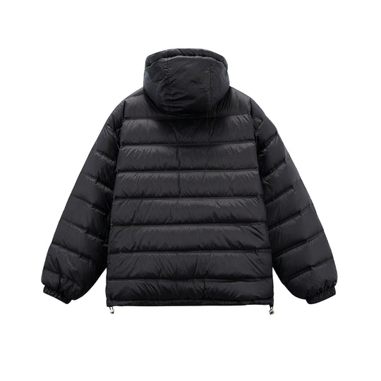 Herren Boxy-Pufferjacke mit hoher Stehkapuze, doppeltem Frontreißverschluss und Tunnelzug Shop Nory