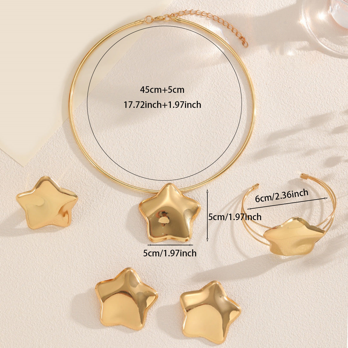 Damen Armreif mit künstlerischem Sternendesign Shop Nory