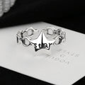 Damen Ring mit modernem Sternendesign und gravierter Schrift Shop Nory