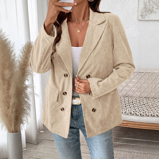 Damen Modische Lässige Cordblazer
