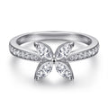 Damen Ring mit filigranem Schmetterlingsdesign und funkelndem Zirkonia-Besatz Shop Nory