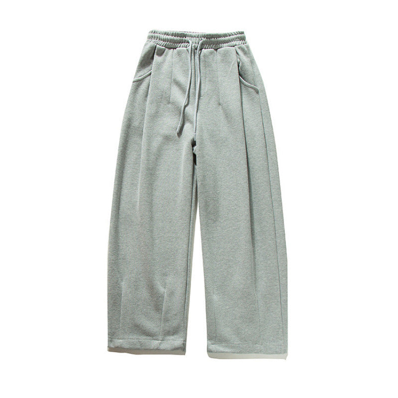 Unisex Weite Jogginghose mit Bundfalten, Elastischem Tunnelzug und Seitentaschen Shop Nory