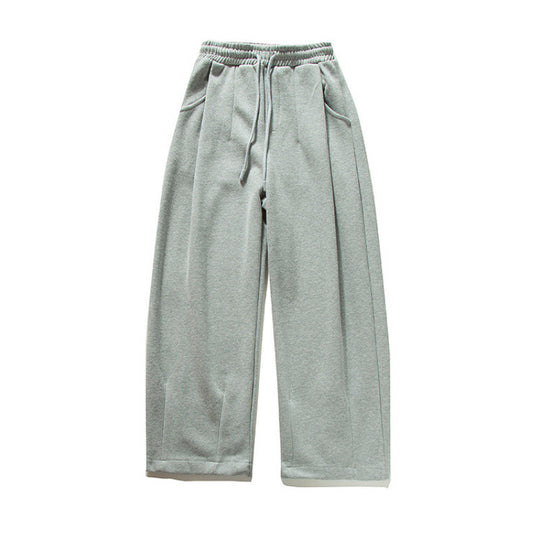 Unisex Weite Jogginghose mit Bundfalten, Elastischem Tunnelzug und Seitentaschen Shop Nory