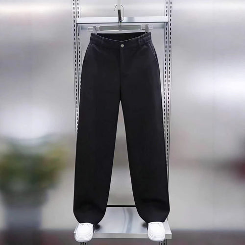 Herren Weite High‑Waist Chinohose mit elastischem Rückbund geradem Bein & Seitentaschen Shop Nory