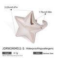 Damen Offener Ring im stilvollen Stern-Design aus hypoallergenem Edelstahl Shop Nory