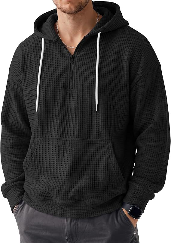 Herren Bequemer Kapuzenpullover mit Reißverschluss Shop Nory
