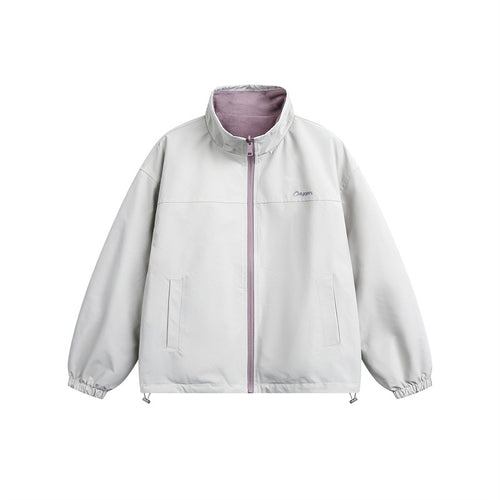 Unisex Leichte Softshelljacke mit wärmendem Fleeceinnenfutter, Stehkragen und Kordelzug Shop Nory