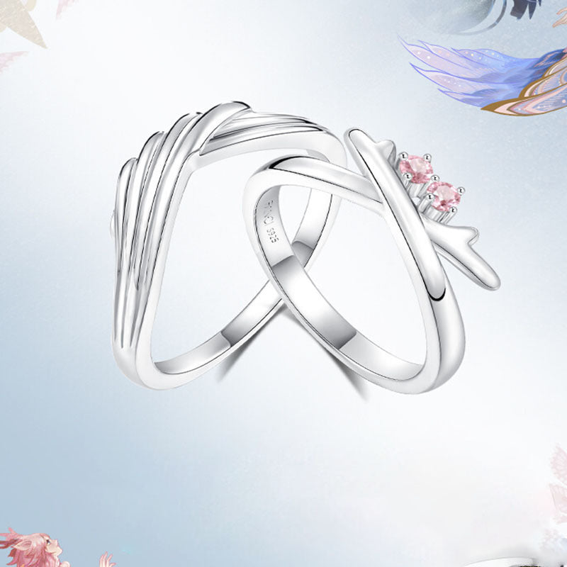 Damen Schmuckring mit Wellen-Design Shop Nory