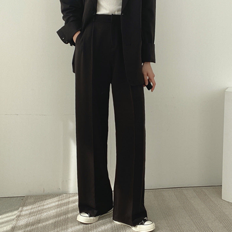 Damen elegantes Blazer-Set mit weitem Schnitt