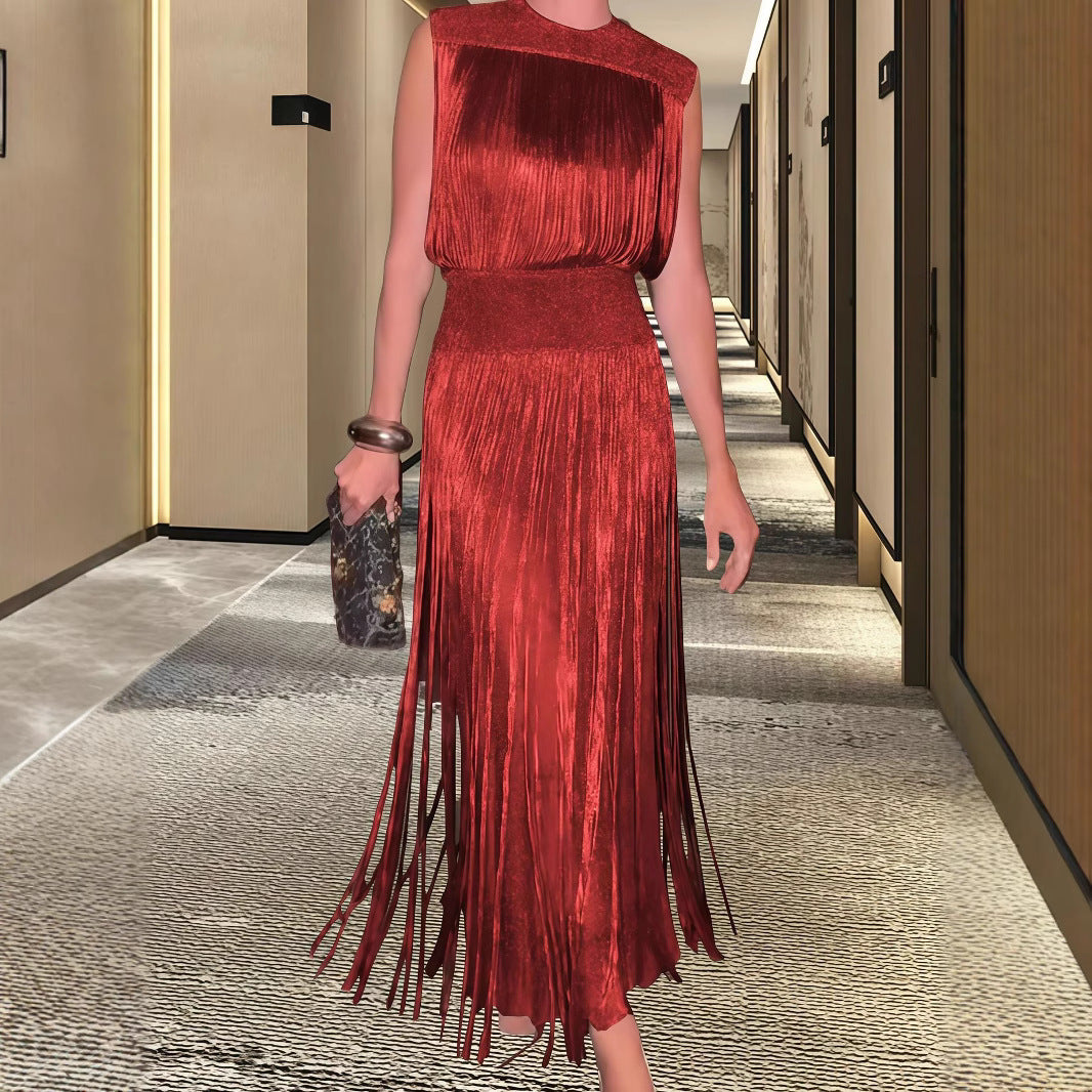 Damen Elegantes Abendkleid mit schwingendem Saum