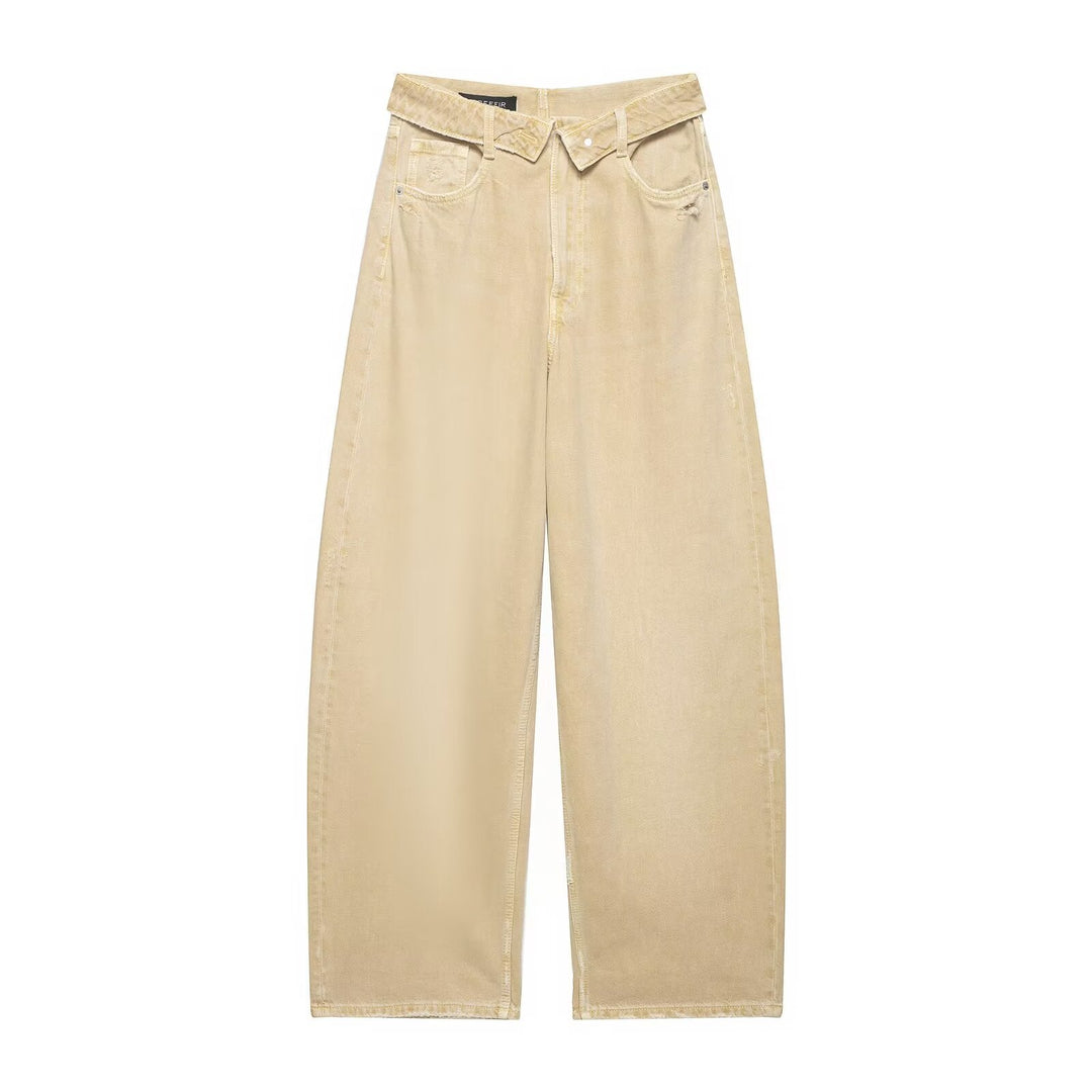 Damen Destroyed Jeans im lässigen Baggy-Stil