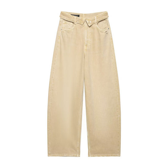 Damen Destroyed Jeans im lässigen Baggy-Stil