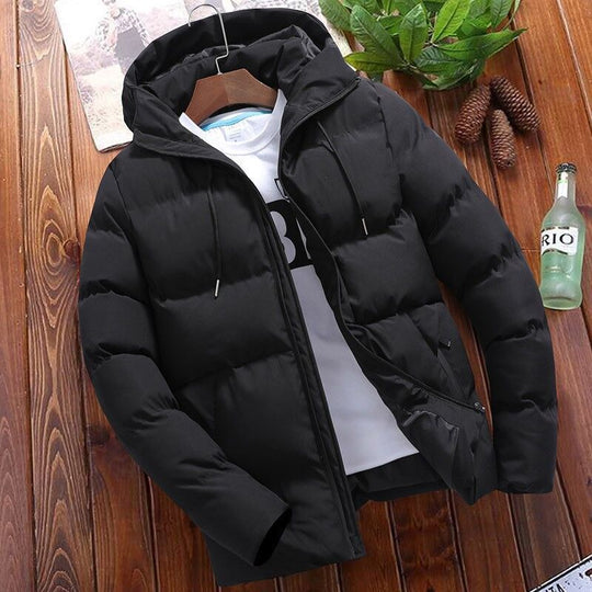 Herren wattierte Kapuzen-Winterjacke mit wasserabweisender Außenhülle und gesteppter Isolierung Shop Nory