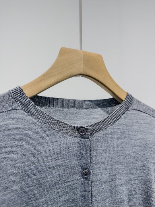 Damen Klassische Knopf-Cardigan Shop Nory