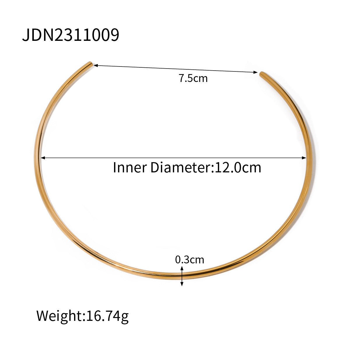 Damen Minimalistisches Armreif aus hochwertigem Edelstahl Shop Nory