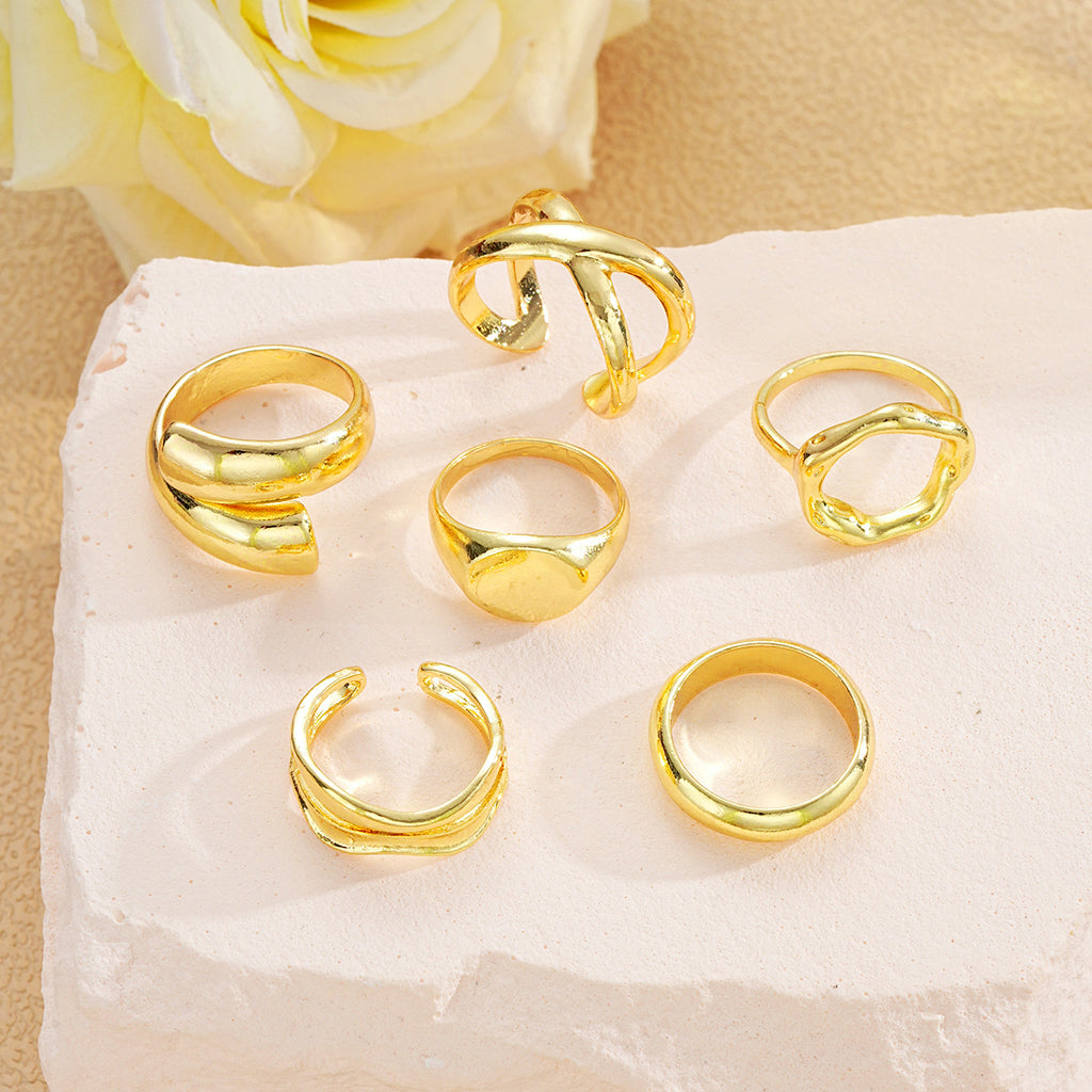 Damen Ring-Set mit künstlerischem und modernem Design Shop Nory