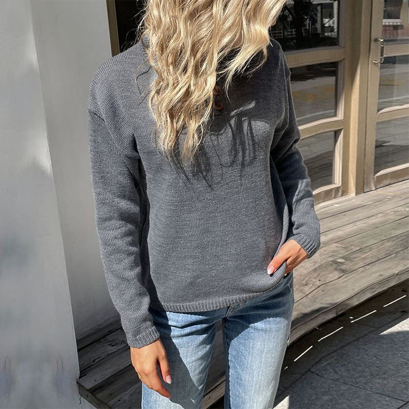 Damen Feinstrickpullover mit Rundhalsausschnitt und leichter Oversize-Passform Shop Nory