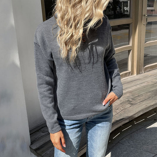 Damen Feinstrickpullover mit Rundhalsausschnitt und leichter Oversize-Passform Shop Nory