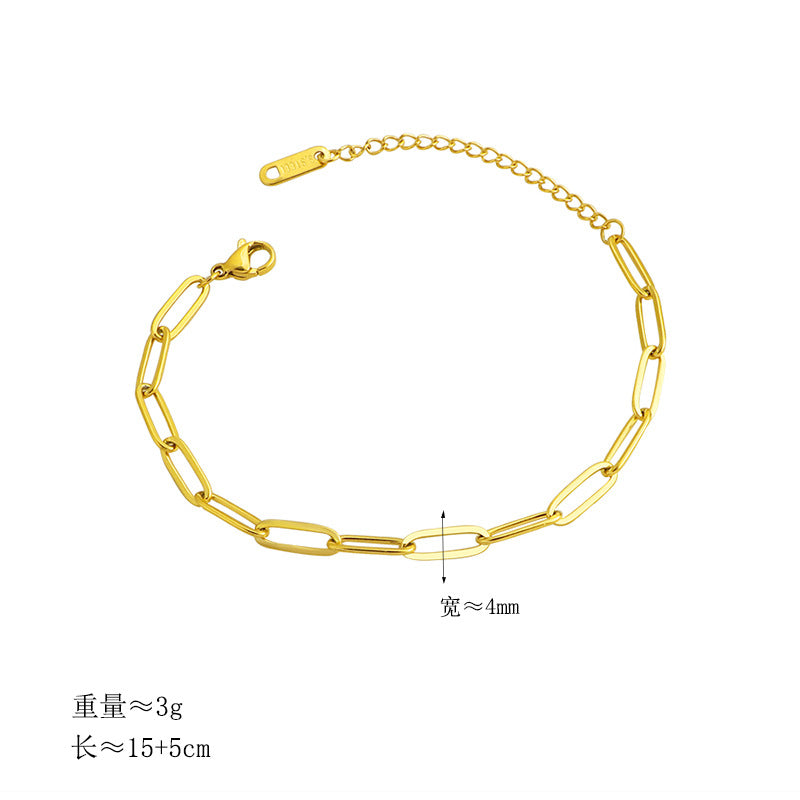 Damen Armband mit modernem Gliedermuster Shop Nory