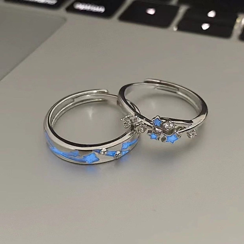 Damen Ring mit künstlerischem Sternmuster und funkelnden Akzenten Shop Nory