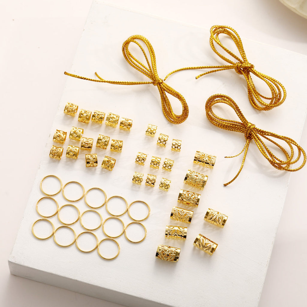 Damen Haaraccessoire-Set mit dekorativen Zopfperlen und Kettendetails Shop Nory