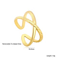 Damen verstellbarer Ring mit elegantem Twist-Design Shop Nory
