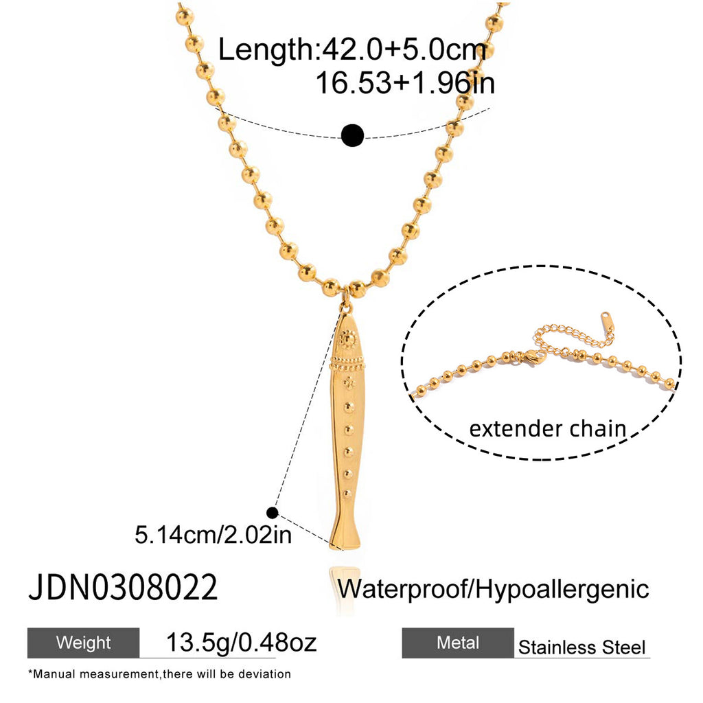 Damen Ohrhänger mit elegantem Fischdesign aus hypoallergenem Edelstahl Shop Nory