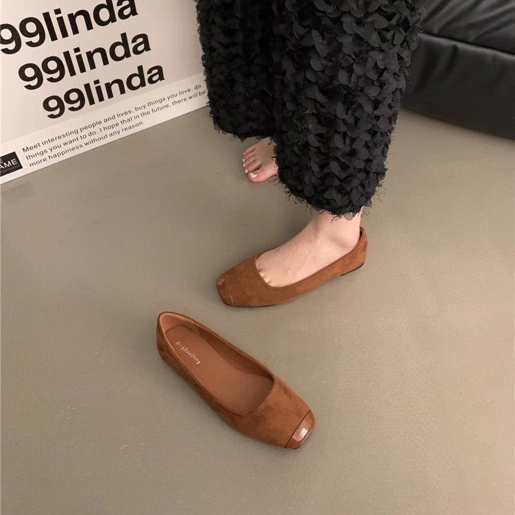 Damen Elegante und bequeme Ballerinas mit geschlossenen Zehen