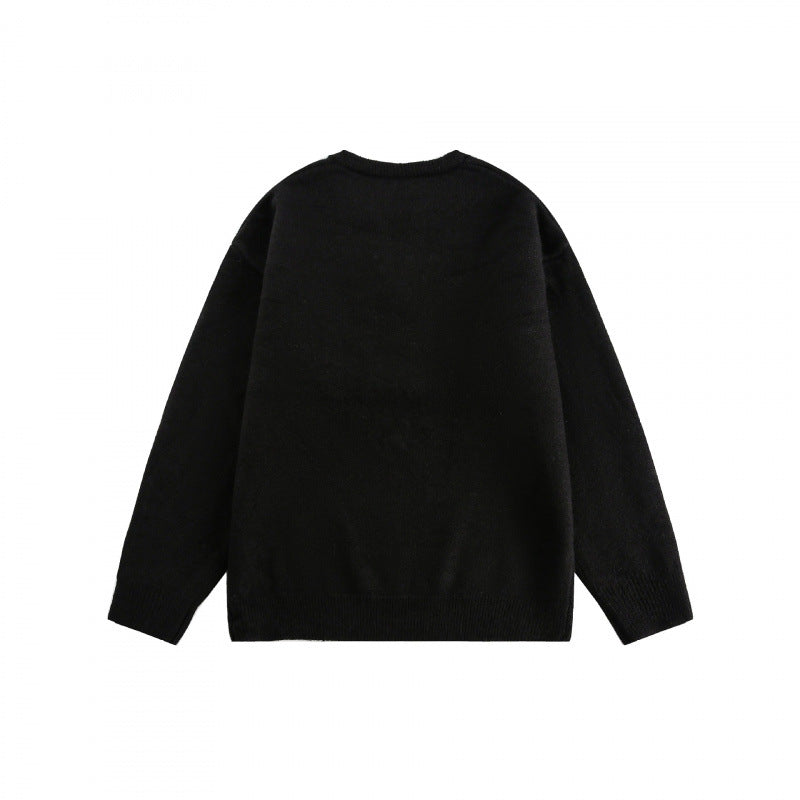 Unisex Boxy-Feinstrickpullover mit halber Henley‑Öffnung, Rundhals und gerippten Abschlüssen Shop Nory