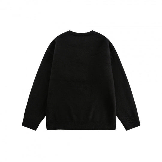 Unisex Boxy-Feinstrickpullover mit halber Henley‑Öffnung, Rundhals und gerippten Abschlüssen Shop Nory
