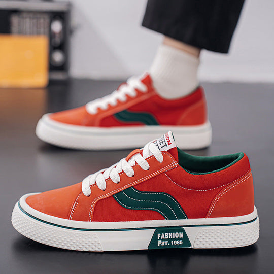 Damen Freizeitsneaker mit robustem Canvas-Obermaterial und rutschfester Sohle