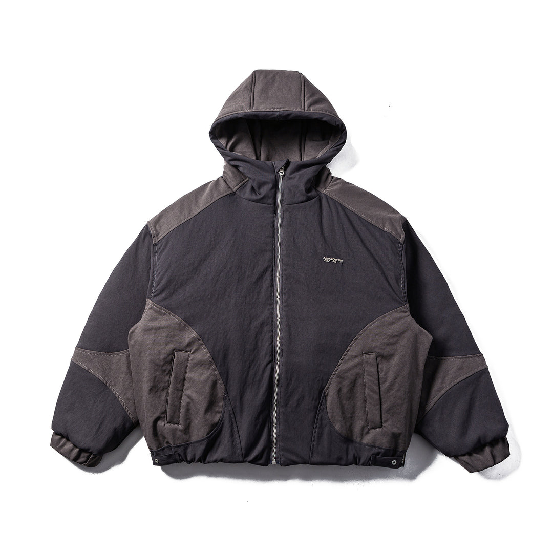 Herren Gepolsterte Stepp-Hoodie-Jacke mit Utility-Taschen Shop Nory