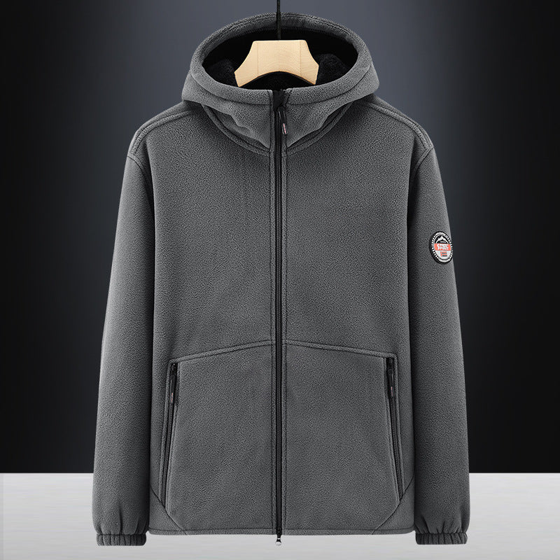 Herren Thermo-Fleece-Hoodie mit isolierendem Sherpa-Besatz und verdeckten Reißverschlusstaschen Shop Nory