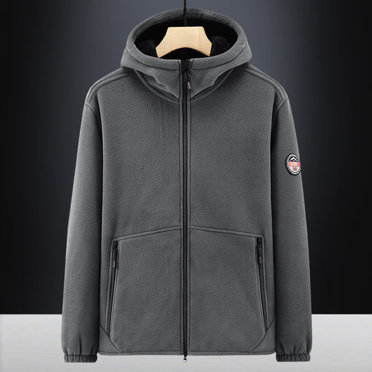 Herren Thermo-Fleece-Hoodie mit isolierendem Sherpa-Besatz und verdeckten Reißverschlusstaschen Shop Nory