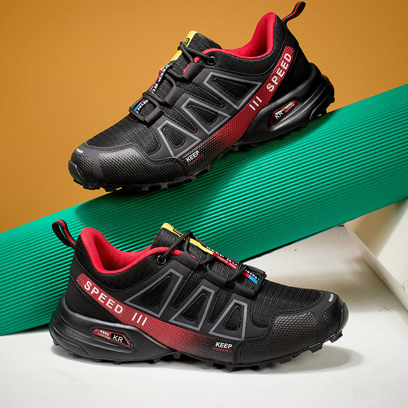 Herren nan robuster Trailrunning-Laufschuh mit stoßdämpfender EVA-Zwischensohle und griffiger Profillaufsohle
