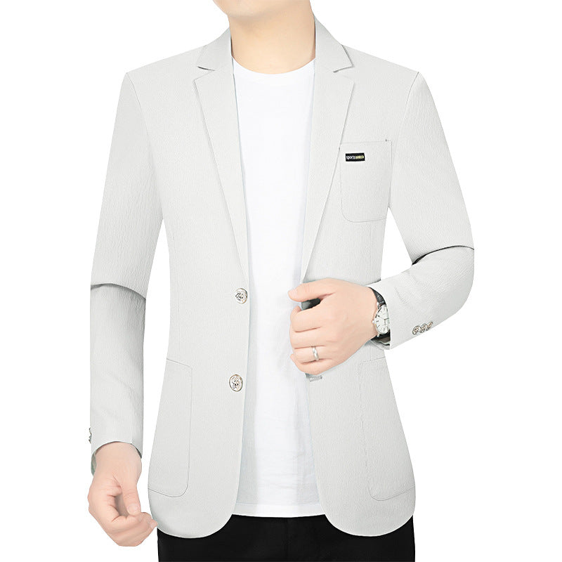 Herren Modernes Stretch Business-Sakko mit schmalem Schnitt und aufgesetzten Taschen Shop Nory