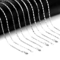 Damen elegante Halskette aus glänzendem Edelstahl mit filigraner Kettengestaltung Shop Nory