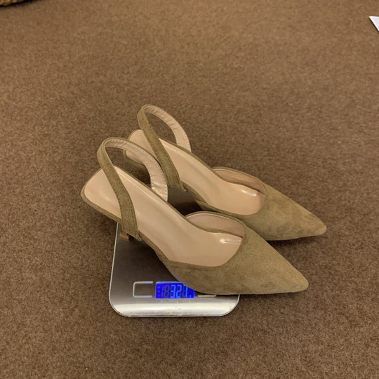 Damen Slingback-Pumps mit spitzem Zehenbereich und rutschfester Sohle