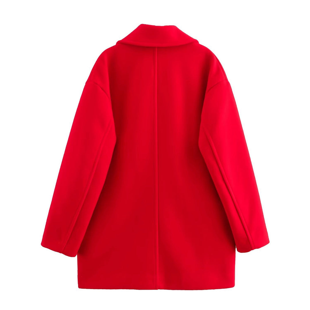 Damen Kurzmantel im Peacoat-Stil mit Doppelreiher und aufgesetzten Pattentaschen Shop Nory