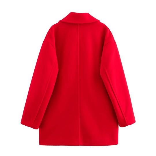 Damen Kurzmantel im Peacoat-Stil mit Doppelreiher und aufgesetzten Pattentaschen Shop Nory
