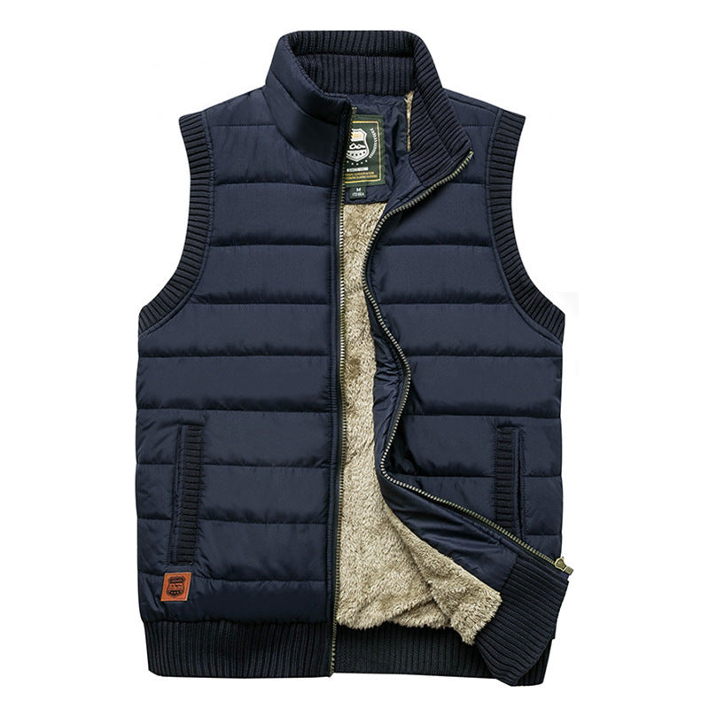 Herren gesteppte Thermo-Steppweste mit wärmender Teddyinnenlage und elastischen Rippabschlüssen Shop Nory