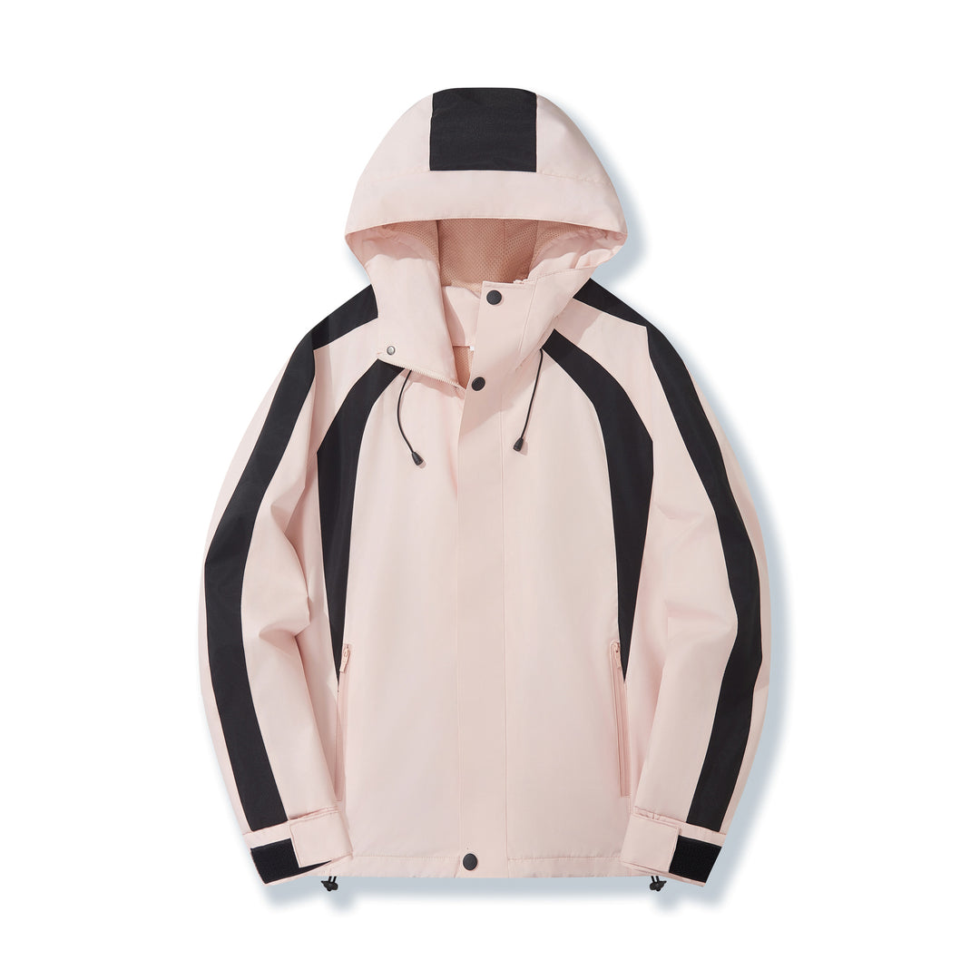 Damen Urbaner Kapuzen-Anorak mit kontrastierenden Bahnen, Mesh-Futter & verstellbarem Saum Shop Nory