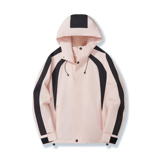Damen Urbaner Kapuzen-Anorak mit kontrastierenden Bahnen, Mesh-Futter & verstellbarem Saum Shop Nory