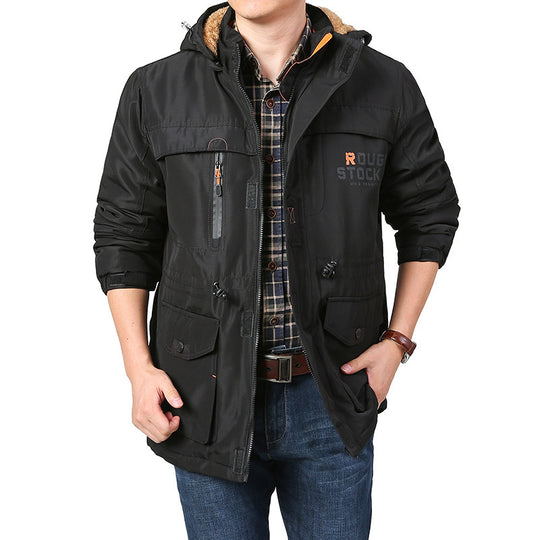 Herren Multifunktionale Outdoorjacke mit mehreren Taschen Shop Nory