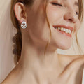 Damen Ohrringe mit elegantem Doppelring-Design Shop Nory