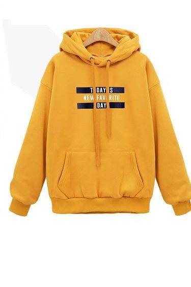 Damen nan lässiger Kapuzenpullover mit Kängurutasche, relaxed Fit und grafischem Statement-Print Shop Nory