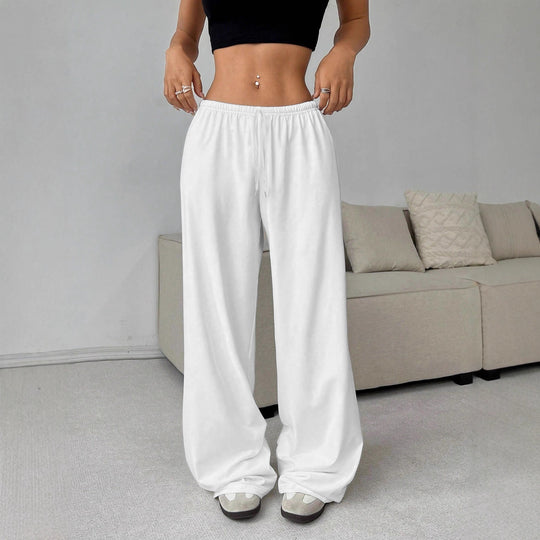 Damen nan weiter Highwaist Palazzo-Jogger mit elastischem Komfortbund, Kordelzug und seitlichen Eingrifftaschen Shop Nory