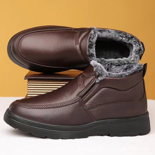 Herren warme Winterstiefel mit weichem Innenfutter